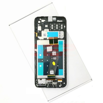 LCD+Touchscreen cu Rama Samsung Galaxy A14 4G / A145P / A145R BLACK Original Service Pack foto