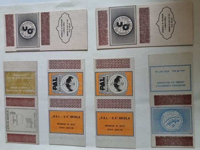 superba colectie cutii chibrituri PAL Braila , REPUBLICA SOCIALISTA ROMANIA , stare exceptionala