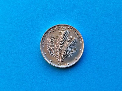 1 Lira 1975 Vatican-UNC-RAR foto