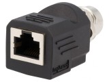 Adaptor M12 Mamă la RJ45 Soclu Ethernet 4-Pin