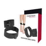 DARKNESS - BLACK NYLON ANKLE CUFFS, DARKNESS BONDAGE