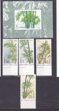 China 1993 - Mi-Nr. 2478-2481 &amp; Block 62 ** - MNH - Bambus, Flora, Nestampilat