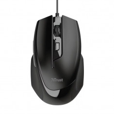 MOUSE TRUST &amp;amp;quot;Voca Comfort&amp;amp;quot; notebook PC cu fir optic USB 2400 dpi 6/1 buton selectare viteza negru &amp;amp;quot;TR-23650&amp;amp;quot; (include TV 0.15 lei) foto