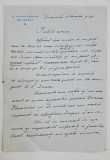 SCRISOARE DE CONDOLEANTE CATRE GENERALUL C - TIN ILASIEVICI , MARTIE , 1939