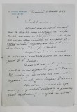 SCRISOARE DE CONDOLEANTE CATRE GENERALUL C - TIN ILASIEVICI , MARTIE , 1939