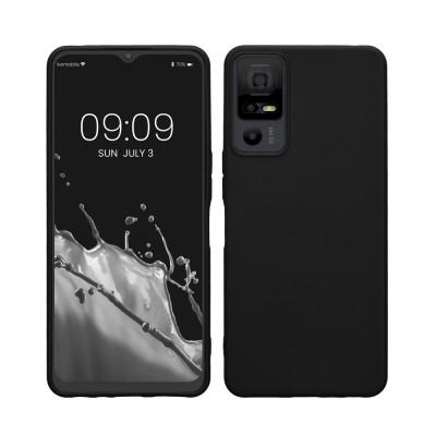 Husa Kwmobile pentru TCL 40 NxtPaper, Negru, Silicon, KWM000022QE001C foto