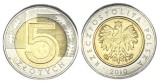 Moneda Polonia 5 Zloti 2010 Bimetal VF, Numismatica