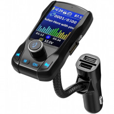 Modulator FM Transmitator Auto Techstar? EQ-Onever, Bluetooth 4.0, Wireless, Onever, cu Display 1.8&amp;quot;, 3xUSB, HandsFree foto