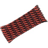 Tresa protectie cabluri tip piele de sarpe 13-30 mm rosu-negru, 1 m