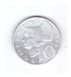 Moneda Austria 10 schilling 1957, stare buna, curata