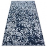 Covor Sense Micro 81260 - Vintage alb si albastru, 160x230 cm, Dreptunghi, Poliester