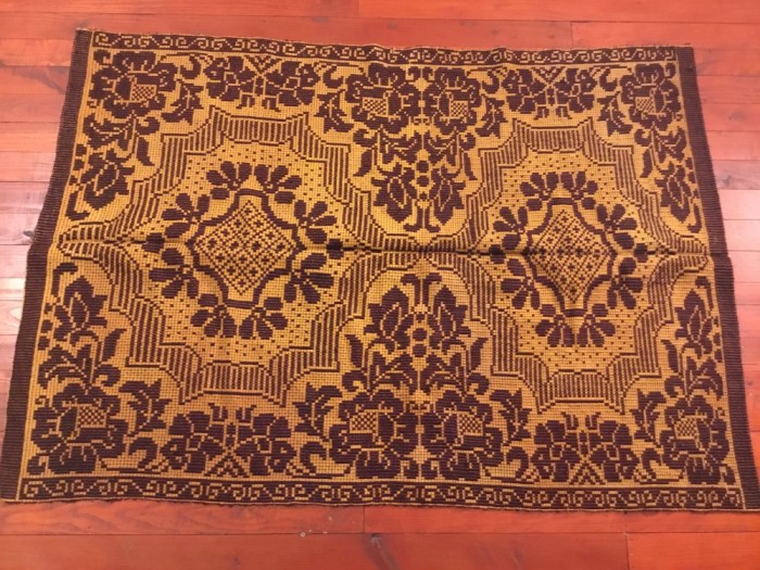 arta / traditie / rustic / design - Cuvertura , Macat , Scoarta , Patura taraneasca realizata manual la razboiul de tesut !