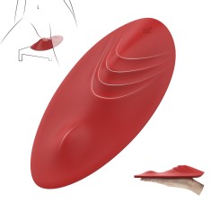 Stimulator Erotic Pad, 9 Moduri Vibratii, Silicon, USB, Rosu, Guilty Toys foto