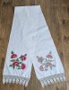STERGAR VECHI DIN BUMBAC CU MODEL BRODERIE MANUALA TERMINATII CROSETATE