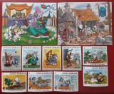 Romania MNH 1985 - Disney desene animate - colite si serie - LP 1145 1146 1147 - ultimul set (erori)