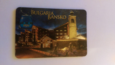 XG Magnet frigider - tematica turistica - Bulgaria - Bansko foto