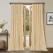 Set draperii din catifea cu rejansa din bumbac tip fagure, Madison, 200x260 cm, densitate 700 g/ml, Coconut, 2 buc