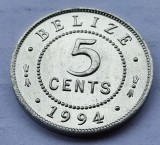 285. Moneda Belize 5 cents 1994