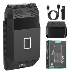 Aparat de Ras Electric Profesional BIRAI? BladeX PRO, Shaver 8500 RPM, Trimmer, Acumulator Reincarcabil, 3 Lame flexibile, Impermeabil, Display LCD, A foto