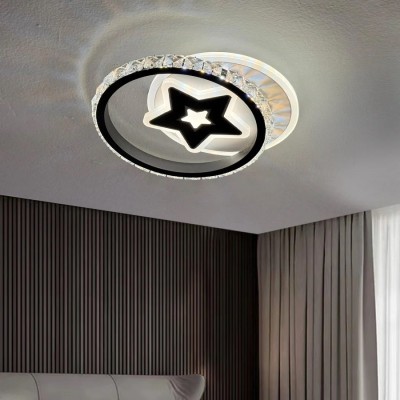 Aplica LED Hadley 24W Alb Negru foto