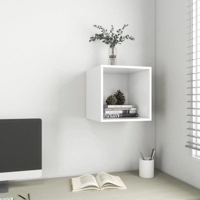 Gossi dulap de perete, alb, 37x37x37 cm, lemn prelucrat foto