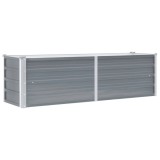 Cumpara ieftin Strat inaltat de gradina, gri, 160 x 40 x 45 cm otel galvanizat