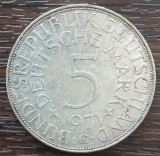 (A15) MONEDA DIN ARGINT GERMANIA - 5 MARK 1971, LIT. G, 11,2 GRAME. PURITATE 625