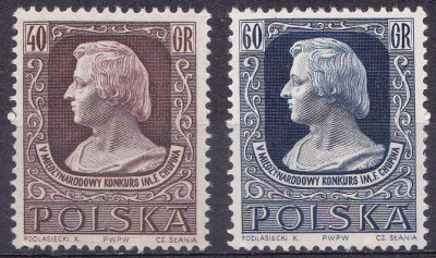 TSV % - 1955 MICHEL 899-900 POLONIA, MNH/** LUX foto