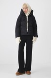 Medicine geaca femei, culoarea negru, de iarna, oversize