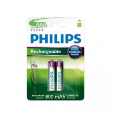 Philips Baterie reincarcabila AAA HR03 800mAh Con?inutul pachetului 1x Blister foto