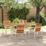 Cumpara ieftin Set de masă pentru grădină 5 pcs Lemn Solid de Acacia