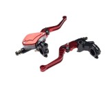 Set pompa frana, maneta si ambreiaj reglabile, culoare rosu Cod Produs: MX_NEW CNC90051BR