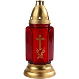 Set 10 Candele Felinar Sticla Rosu 190E 36h DNC36639