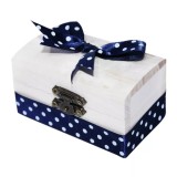 Cumpara ieftin Cutiuta Cufar Din Lemn Pentru Prima Suvita a Bebelusului, Bleumarin - CPS02