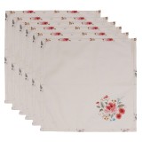 Cumpara ieftin Set 6 servetele bumbac Roses 40x40 cm
