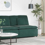 VidaXL Modul central canapea modulară cu perne, verde &icirc;nchis, 100 cm