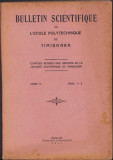 HST C355 Bulletin scientifique de l&#039;ecole polytechnique de Timisoara 11/1943