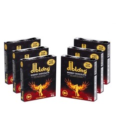 Set 6 bucati-Supliment alimentar Diblong Energy Chocolate pentru barbati pe baza de ciocolata, cu plante care sustin sanatatea sexuala si functia erec