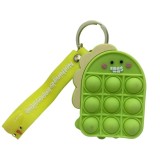 Breloc portofel pop it dinozaur