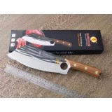 Cutit profesional universal din inox, lama 21.5 cm, maner lemn, lungime totala 33 cm