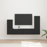 Cumpara ieftin Set comoda TV 4 buc. 30 x 31 x 100 cm Negru