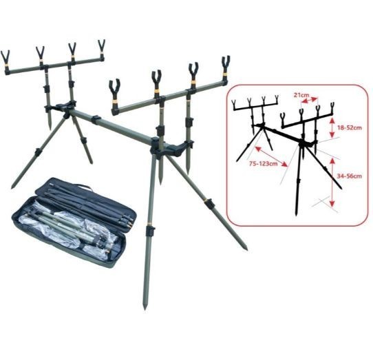 Rodpod baracuda pentru 4 lansete, model 04