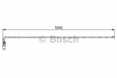 Senzor de avertizare,uzura placute de frana BMW Seria 3 (E46) (1998 - 2005) BOSCH 1 987 474 944 foto