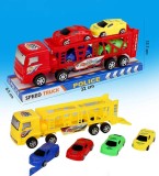 Transportor Auto cu 4 Mașini &icirc;n Blister, 33 Cm