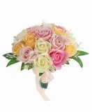 Buchet flori personalizabil, Eventissimi, Trandafiri, Flori de cires si Floarea Miresei, Multicolor, Eventissimi&reg;
