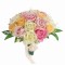 Buchet flori personalizabil, Eventissimi, Trandafiri, Flori de cires si Floarea Miresei, Multicolor