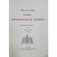 BULETINUL COMISIUNII MONUMENTELOR ISTORICE , ANII VII si VIII , COLIGAT , ANII 1914-1915