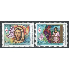 Monaco 1987 Mi 1823/24 MNH - Crucea Roșie: Sf&acirc;ntul Devot, Patronul Monaco (I)