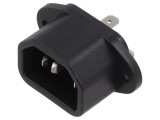 Conector Alimentare AC Soclu Tată 10A 250V