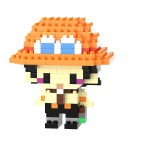 Set De Constructie Monkey D. Ace Innovium&trade;, Figurina Anime One Piece, 150+ Piese ABS, Miniatura Detaliata 6 &times; 5 &times; 7 CM, Jucarie Colectionabila